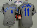 Custom Fan-Made Jeremy Guthrie Kansas City Royals #11 Grey 2014 Baseball Jersey