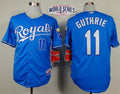 Custom Fan-Made Jeremy Guthrie Kansas City Royals #11 Blue 2014 Baseball Jersey