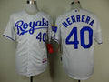 Custom Fan-Made Kelvin Herrera Kansas City Royals #40 White Baseball Jersey