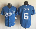 Custom Fan-Made Lorenzo Cain Kansas City Royals #6 Blue Baseball Jersey