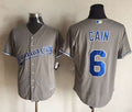 Custom Fan-Made Lorenzo Cain Kansas City Royals #6 Grey Baseball Jersey