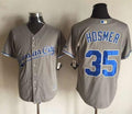 Custom Fan-Made Eric Hosmer Kansas City Royals #35 Grey Baseball Jersey