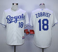 Custom Fan-Made Ben Zobrist Kansas City Royals #18 White Baseball Jersey