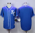 Custom Fan-Made Kansas City Royals #2 Blue Baseball Jersey