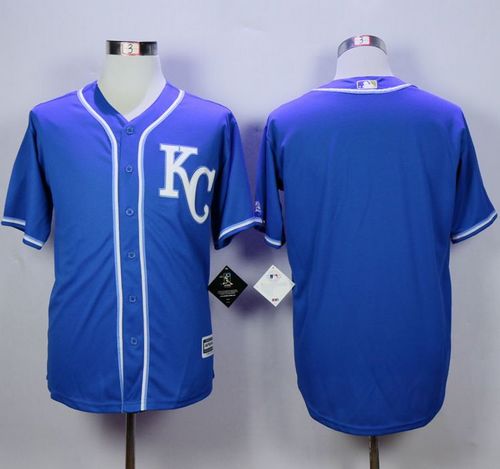 Custom Fan-Made Kansas City Royals #2 Blue Baseball Jersey