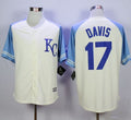 Custom Fan-Made Wade Davis Exclusive Kansas City Royals #17 Baseball Jersey