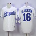 Custom Fan-Made Bo Jackson Kansas City Royals #16 White Baseball Jersey