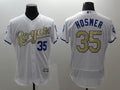 Custom Fan-Made Eric Hosmer Kansas City Royals #35 White 2015 Baseball Jersey