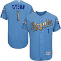 Custom Fan-Made Jarrod Dyson Kansas City Royals #1 Blue 2015 Baseball Jersey