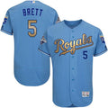 Custom Fan-Made George Brett Kansas City Royals #5 Blue 2015 Baseball Jersey