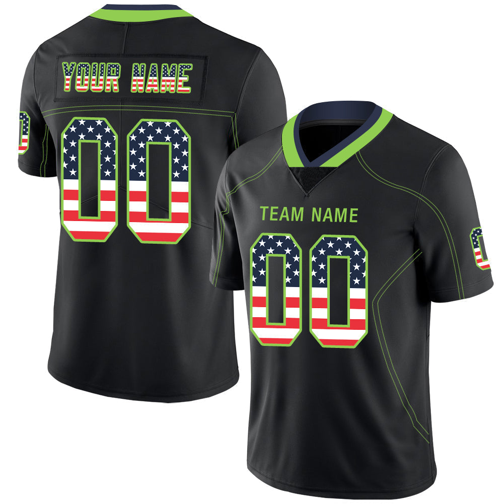 Custom black football jersey | GameDay Jerseys