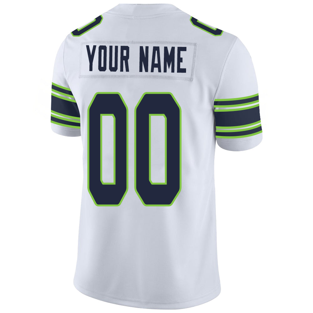 Custom white football jersey back view | GameDay Jerseys