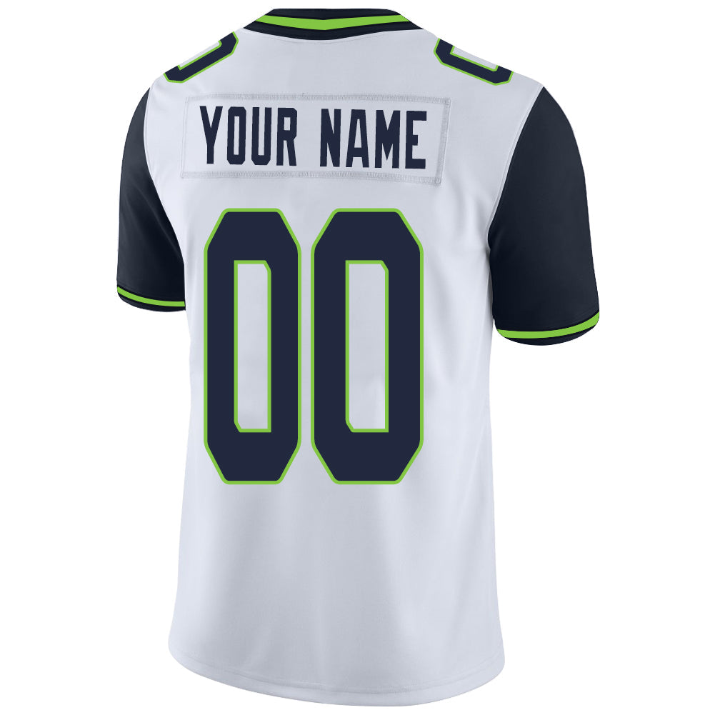 Custom white football jersey back view | GameDay Jerseys