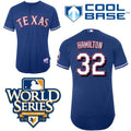 Custom Fan-Made Elvis Andrus Texas Rangers #1 Blue 2011 Baseball Jersey