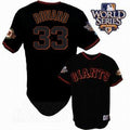 Custom Fan-Made Aaron Rowand San Francisco Giants #33 Black 2010 Baseball Jersey