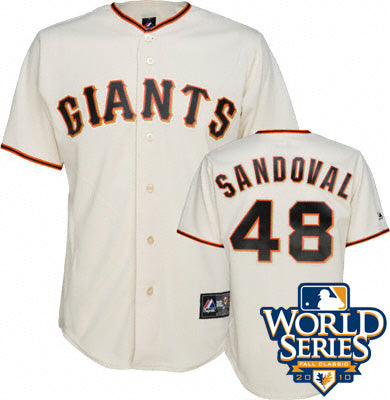 Custom Fan-Made Pablo Sandoval San Francisco Giants #48 2010 Baseball Jersey