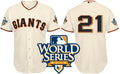 Custom Fan-Made Freddy Sanchez San Francisco Giants #21 2010 Baseball Jersey