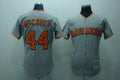 Custom Fan-Made McCovey San Francisco Giants #44 Grey Throwback Baseball Jersey