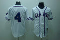 Custom Fan-Made Mel Ott San Francisco Giants #4 White Throwback Baseball Jersey