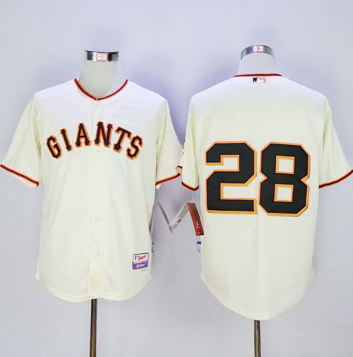 Custom Fan-Made Buster Posey San Francisco Giants #28 Baseball Jersey
