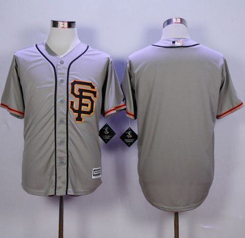 Custom Fan-Made San Francisco Giants #2 Grey Baseball Jersey