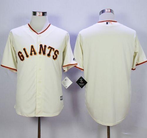 Custom Fan-Made Cream San Francisco Giants Baseball Jersey San Francisco Giants Baseball Jersey