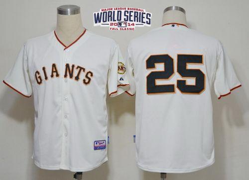 Custom Fan-Made Barry Bonds San Francisco Giants #25 2014 Baseball Jersey