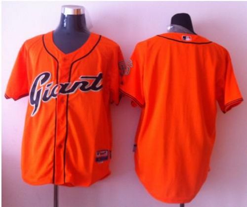 Custom Fan-Made Orange San Francisco Giants Baseball Jersey San Francisco Giants Orange Baseball Jersey