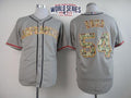 Custom Fan-Made Sergio Romo San Francisco Giants #54 Grey 2014 USMC Baseball Jersey