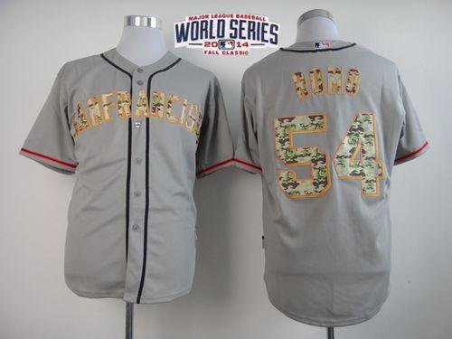 Custom Fan-Made Sergio Romo San Francisco Giants #54 Grey 2014 USMC Baseball Jersey