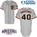 Custom Fan-Made Madison Bumgarner San Francisco Giants #40 Grey 2014 Baseball Jersey