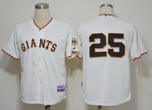Custom Fan-Made Barry Bonds San Francisco Giants #25 Baseball Jersey