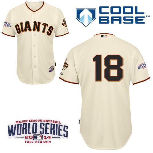 Custom Fan-Made Matt Cain San Francisco Giants #18 2014 Baseball Jersey