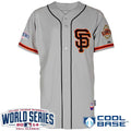 Custom Fan-Made Grey 2012 San Francisco Giants Baseball Jersey San Francisco Giants Grey 2012 Baseball Jersey