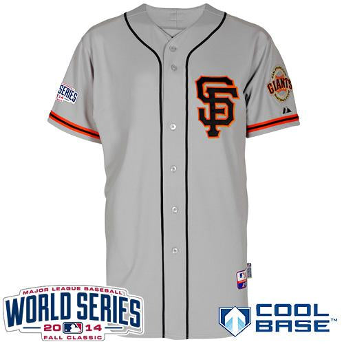Custom Fan-Made Grey 2012 San Francisco Giants Baseball Jersey San Francisco Giants Grey 2012 Baseball Jersey