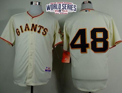 Custom Fan-Made Pablo Sandoval San Francisco Giants #48 2014 Baseball Jersey