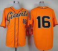 Custom Fan-Made Angel Pagan San Francisco Giants #16 Orange Baseball Jersey