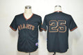 Custom Fan-Made Barry Bonds San Francisco Giants #25 Black Baseball Jersey