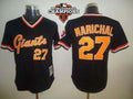 Custom Fan-Made Juan Marichal San Francisco Giants #27 Black 2012 Throwback Baseball Jersey