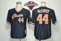 Custom Fan-Made Willie McCovey San Francisco Giants #44 Black 2012 Throwback Baseball Jersey