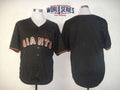Custom Fan-Made Black 2014 San Francisco Giants Baseball Jersey San Francisco Giants Black 2014 Baseball Jersey