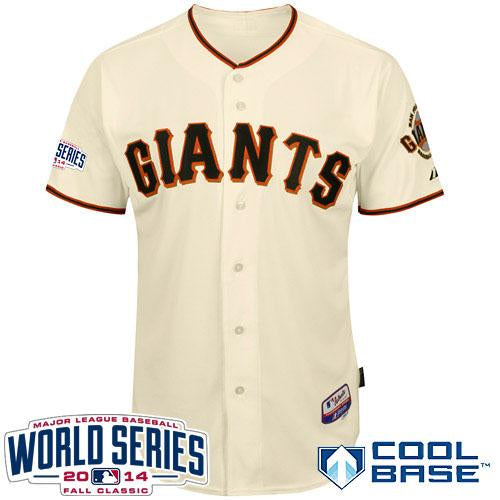 Custom Fan-Made Cream 2014 San Francisco Giants Baseball Jersey San Francisco Giants 2014 Baseball Jersey