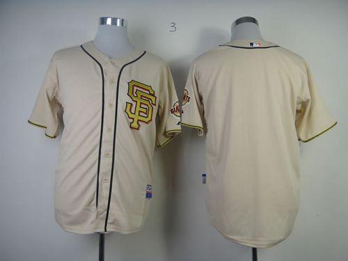 Custom Fan-Made Cream NO Gold San Francisco Giants Baseball Jersey San Francisco Giants Gold Baseball Jersey