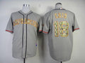 Custom Fan-Made Matt Cain San Francisco Giants #18 Grey USMC Baseball Jersey