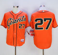 Custom Fan-Made Juan Marichal San Francisco Giants #27 Orange Baseball Jersey