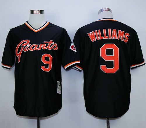 Custom Fan-Made Matt Williams San Francisco Giants #9 Black Throwback Baseball Jersey