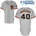 Custom Fan-Made Madison Bumgarner San Francisco Giants #40 Grey Baseball Jersey