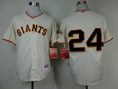Custom Fan-Made Willie Mays San Francisco Giants #24 Baseball Jersey