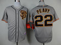 Custom Fan-Made Jake Peavy San Francisco Giants #22 Grey Baseball Jersey