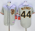 Custom Fan-Made Willie McCovey San Francisco Giants #44 Grey Baseball Jersey